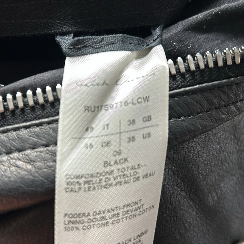 Rick Owens leather jacket - Picture 5 of 6